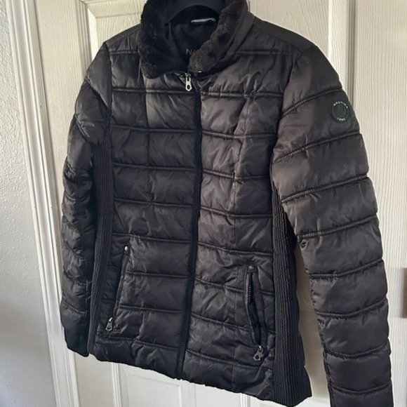 Nautica Sz Medium Black Women’s Coat, No Hood - Picture 2 of 15